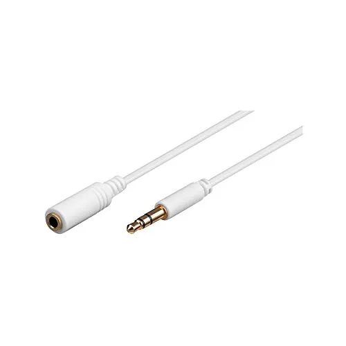 Goobay 97112 Kopfhörer- und Audio- Verlängerungskabel AUX, 3, 5 mm 3-Pol, Slim