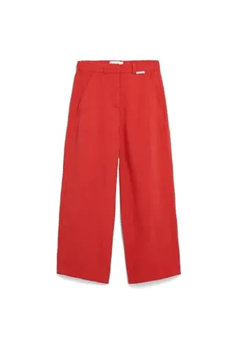 ARMEDANGELS Damen Webhose CAARUNUS LINO Relaxed Fit - Damen-Hosen aus nachhaltigem Leinen-Mix, atmungsaktiv und perfekt für warme Tage in Coral Blush.