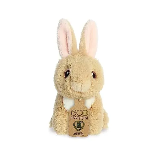 Aurora World Aurora, 35074, Eco Nation Mini Tan Hase, 13cm, Plüsch, Braun