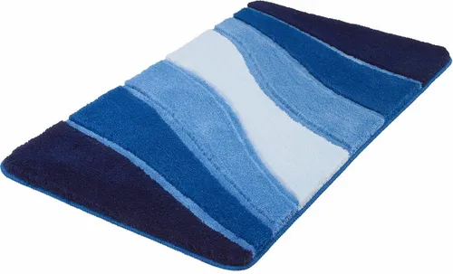 Kleine Wolke Badteppich OCEAN Royalblau 55 x 65 cm - Der stilvolle Badteppich OCEAN in Royalblau bringt maritime Frische in Ihr Badezimmer. Mit rutschhemmender Unterseite und pflegeleichter Qualität ist er ideal für jeden Einsatz.