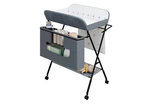 WOLTU Wickeltisch mobil, höhenverstellbar, faltbar
