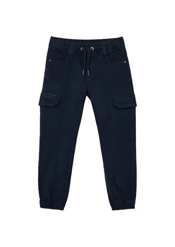 Jogg-Pants Pelle - Regular Fit mit Cargotaschen in Navy - Wanderhosen mit mittelhohem Bund, elastischem Baumwollstretch und praktischen Cargotaschen für optimalen Komfort und Funktionalität beim Outdoor-Abenteuer.