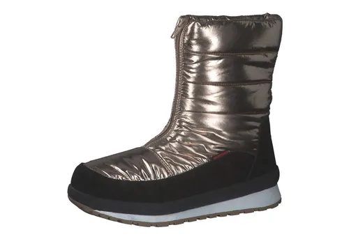 CMP Girls Kids RAE WP Snow Boot, Light Gold, 38 EU - Stiefel für Mädchen mit warmem Kunstfellfutter und rutschfester Gummisohle für optimalen Halt. Einfaches Anziehen durch den praktischen Reißverschluss.