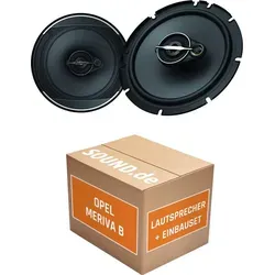Pioneer TS-A1671F Lautsprecher Einbaupaket für Opel Meriva B
