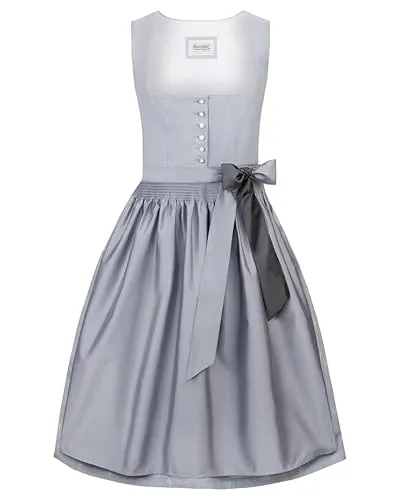 Stockerpoint Damen Dirndl Audrey Kleid, hellgrau, Größe 38 in grau von Stockerpoint
