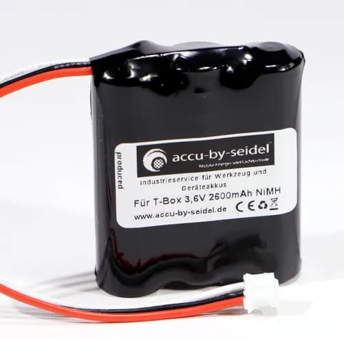 Ersatz-Akku 3,6V 2600 mAh mit 35% mehr Leistung NiMH gebräuchlich für Toniebox Tonie Box Musikbox Lautsprecher mit Kabel und Stecker. VARTA Ready to use Technologie.