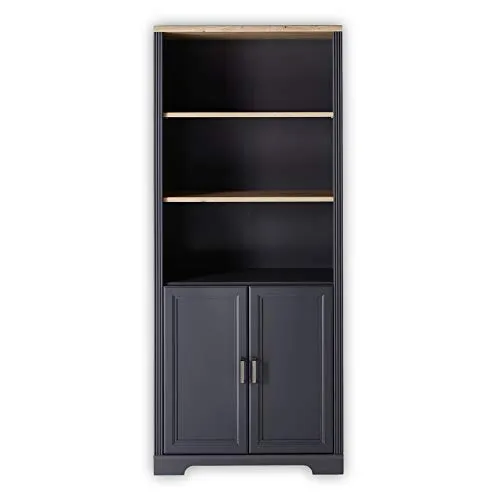 Jasmin Büroschrank Aktenschrank Graphit Artisan Eiche 86 x 204 x 38 cm