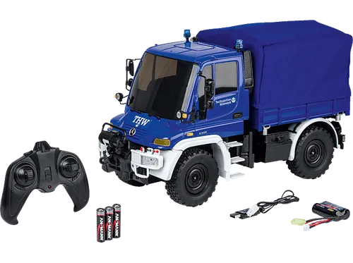 Carson Mercedes Unimog U300 THW 907722 - 2,4Ghz RTR - RC-Modelle - 100% Ready-to-Run, ideal für Jugendliche von 12-16 Jahren, bietet authentisches Fahrvergnügen und realistische Details.