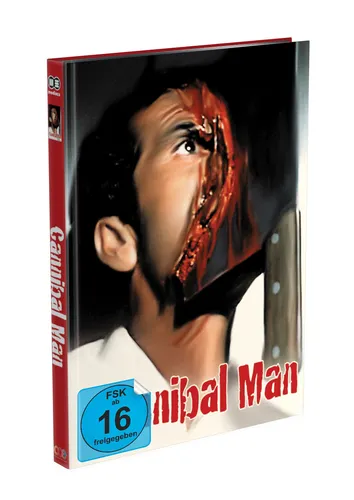 Cannibal Man Mediabook Cover A - Limited 250 UNCUT - Horror-Film in einer exklusiven Mediabook-Edition mit 4K Ultra HD, perfekt für Sammler und Fans des Genres.