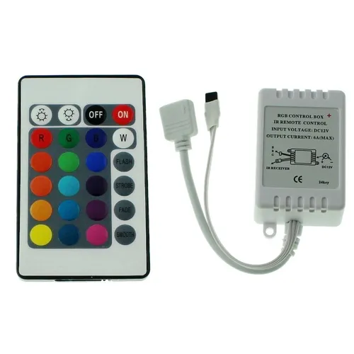 RGB LED 24Key Controller 12V 72W