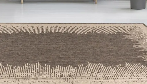 Arte Espina Teppich Splash (Design 900, Braun, 200cm x 290cm) - Flachflorteppich für Indoor & Outdoor, pflegeleicht und strapazierfähig, wasserabweisend und ideal für jeden Wohnbereich.