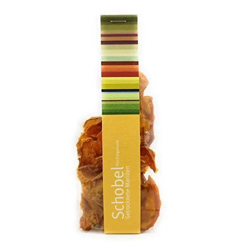 Getrocknete Aprikosen 45g - getrocknete Marillen vom Bodensee - Vitaminreich dank schonender Trocknung - goldgelbe Farbe - Aprikosen Chips als Snack