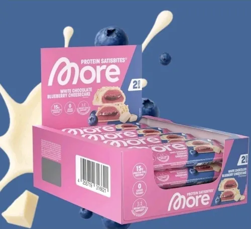 More Satisbites 3er Bundle White Chocolate Blueberry Cheesecake