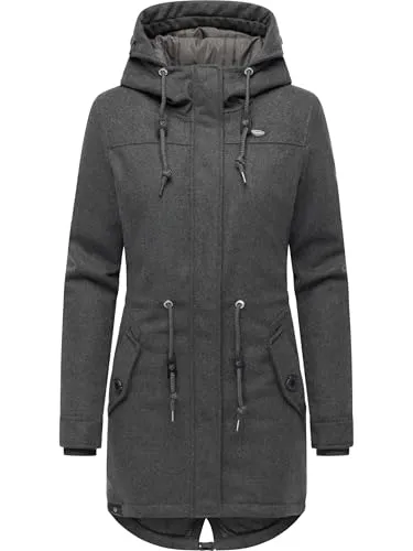Produktbild Ragwear Damen Wintermantel Ellba Coat A in Stone Grey, Gr. XL