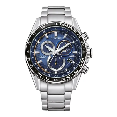 Citizen CB5914-89L Eco-Drive Funkuhr - 44mm, 20ATM wasserdicht, Solarbetrieb mit umfangreichen Funktionen für Herren