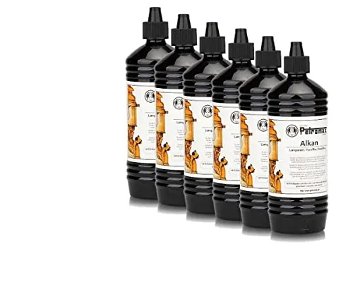 Bluecraft 6 x Petroleum | Paraffinöl 1 Liter Flasche Alkan - Petromax