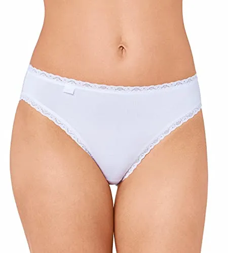 Sloggi sloggi 24/7 Cotton Lace Tai C3P Briefs, Women's in weiß von sloggi