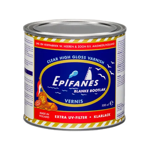 Epifanes Bootslack klar mit UV-Filter - Klarlack für Yachten, schützt optimal vor UV-Strahlen und sorgt für eine langlebige, transparente Oberfläche.