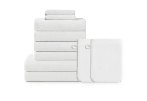 Blumtal Premium Frottier Handtücher Set 10-teilig - 100% Baumwolle, Oeko-TEX zertifiziert - Handtücher Set für das Badezimmer: Flauschig, super saugfähig und hautfreundlich dank 100% Baumwolle und Oeko-TEX Zertifizierung - ideal für empfindliche Haut.