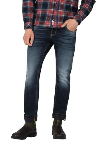 TIMEZONE Slim-fit-Jeans SLIM SCOTTTZ mit Stretch - Jeans für Herren, Slim-Fit mit normaler Leibhöhe, ideal für alle Figurtypen. Bequemer Sitz dank 98% Baumwolle und 2% Elasthan – perfekt für Arbeit und Freizeit.