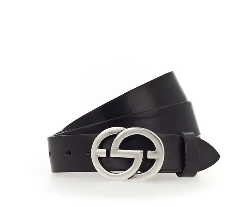 Vanzetti Hüftgürtel 30 mm Vollledergürtel schwarz 90 - Hochwertiger Gürtel aus 100% Leder, ideal für stilvolle Outfits und langlebigen Tragekomfort.