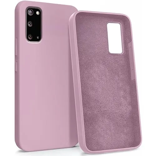 MyGadget Hülle für Samsung Galaxy S20 - Gummierte Handyhülle - [ 3 Layer Struktur ] Schutzhülle mit Soft Inlay & Hardcase Cover außen Rosa