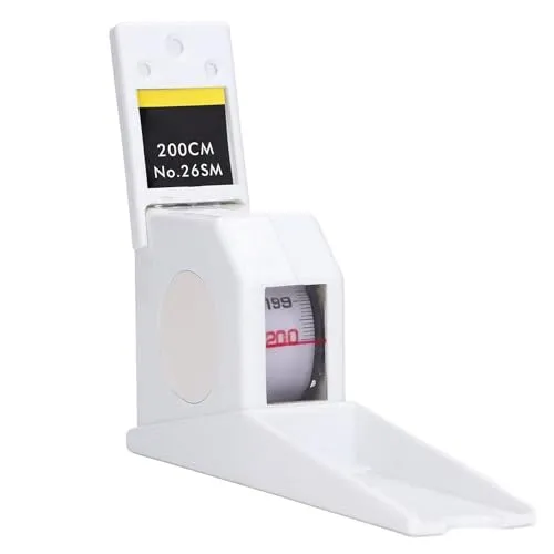 cm Stadiometer Wandmontage, Wachstumsmess-Höhenlineal, Rollenlineal für Erwachsene, Kinder-Rollenlineal, Höhenmesser, einziehbares Band für den Heimgebrauch 200