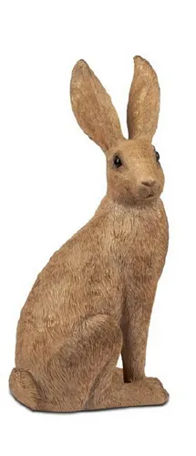 formano Dekofigur Hase Braun 36cm - Stimmungsvolle Innenraumdeko für die Osterzeit. Die 36 cm hohe Dekofigur aus Kunststein bringt fröhliche Akzente in Ihr Zuhause und sorgt für festliche Atmosphäre.