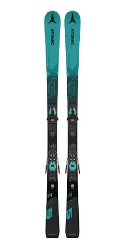 ATOMIC REDSTER X5 Blue mit M10 GW Bindung - Pistenski Collection 2023/24 (161 cm) - Alpin-Ski mit Active Camber für optimalen Grip auf eisigen Pisten und Power Woodcore für Robustheit. Ideal für sportliche Fahrer, die Wendigkeit und Laufruhe suchen.