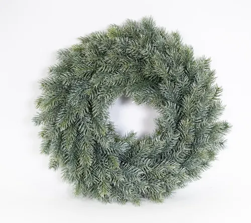 Tannenkranz 42cm Schneeoptik DP künstlicher Kranz Tanne Kunststoff 100% PE Spritzguss