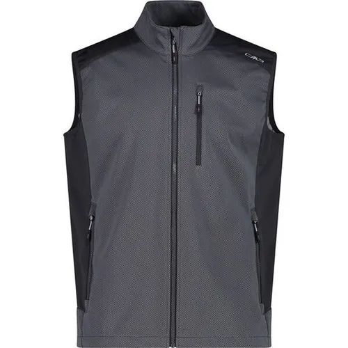 CMP Funktionsweste Grau Größe 52 Herren - Herren Funktionsweste von CMP mit ClimaProtect-Technologie - wasserdicht, atmungsaktiv und ideal für Outdoor-Aktivitäten.