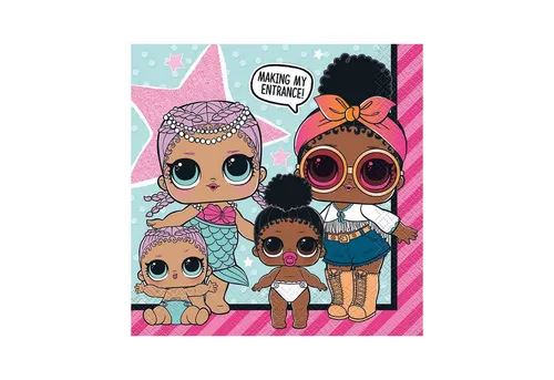 Unique Industries Inc. Hängedekoration Servietten LOL Surprise! 16Stk./33x33cm
