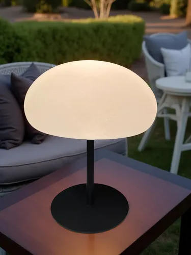 Nordlux Sponge 34 Akkuleuchte: Dimmbare LED-Tischleuchte in Weiß - Tischleuchte mit IP65, 450L, 6,8W, ideal für Innen- und Außenbereiche, inspiriert von der Natur und bietet flexibles Lichtdesign.