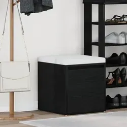 vidaXL Box Drawer Schwarz Eiche 40,5x40x40 cm