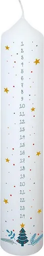 Adventskalenderkerze Tannenzweig