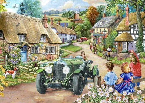 House of Puzzles Puzzle Vintage Run 500 XL Teile Erwachsene