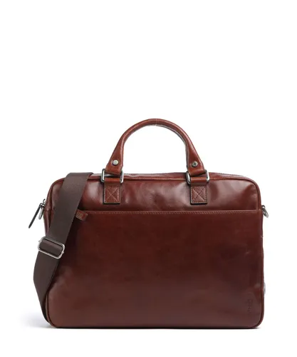 Picard Herren Laptoptasche BUDDY aus Büffelleder | Stilvolle Aktentasche für Business - Hochwertige Aktentasche aus geöltem Büffelleder mit Reißverschluss. Ideal fürs Büro, mit verstellbarem Schultergurt und handgemachter Qualität. Maße: 27x39x7cm.