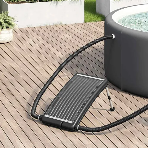 vidaXL Solarkollektor für Pool 72,5x46 cm - Effiziente Solar-Poolheizung für oberirdische Pools, nutzt Sonnenenergie zur Wassererwärmung. Robuste Materialien und verstellbare Beine für optimale Heizeffizienz.