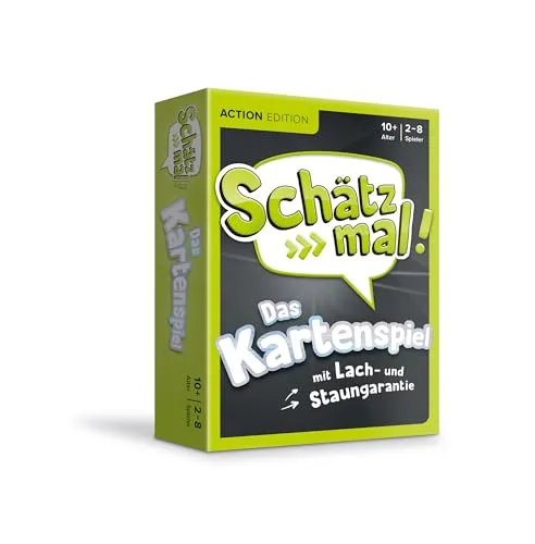 Schätz mal! Das Kartenspiel - Action: Das Kartenspiel mit Lach- und Staungarantie I Ab 10 Jahre I 2-8 Spieler, Yellow