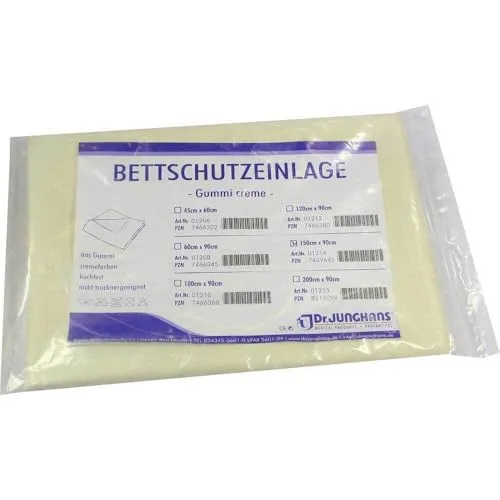 Bettschutzeinlage Gummi 150x90 Creme