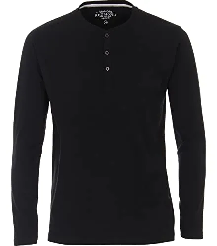 Redmond T-Shirt Langarm Uni 90 schwarz XXL