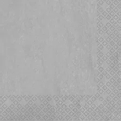 Home Fashion, Uni silber, Cocktail-Servietten aufgefaltetes Maß 25 cm x 25 cm, im Viertelfalz, 20 Stück pro Pack