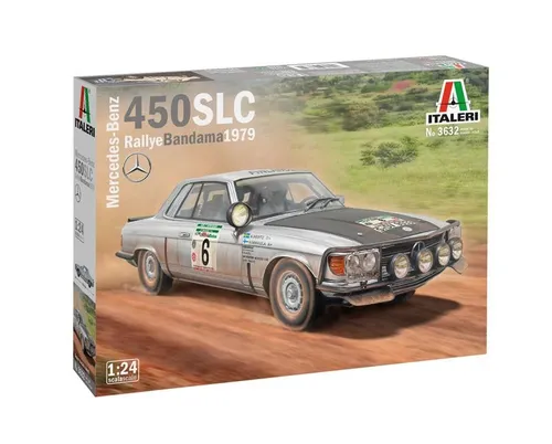 Mercedes-Benz 450 SLC Bandama 1979 Modellbausatz - 1:24 Modellkit des legendären Mercedes-Benz 450 SLC, ideal für Modellbau-Enthusiasten und Sammler.