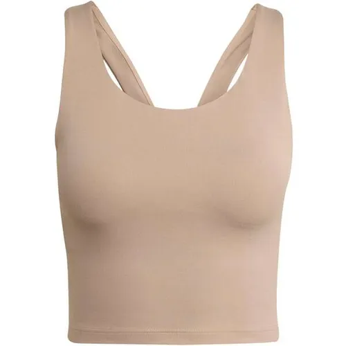 adidas Damen Medium Support Sport BH (Größe S, braun) in braun von adidas