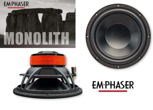 Emphaser ESW-M8 Monolith Subwoofer - kraftvoller 20 cm Auto-Subwoofer - Car-HiFi-Lautsprecher mit beeindruckendem Klang und kompaktem Design, ideal für kraftvolle Basswiedergabe im Auto.