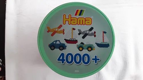 Hama Midi Bügelperlen Dose 4000 Bügelperlen + 3 Stiftplatten, 4000 perlen OVP