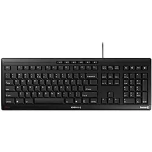 Wortmann AG Terra 3500 - Hochwertige QWERTZ USB Tastatur - Tastaturen mit komfortabler Handballenauflage und präziser Tastenanschlägen für ein optimales Tippgefühl.