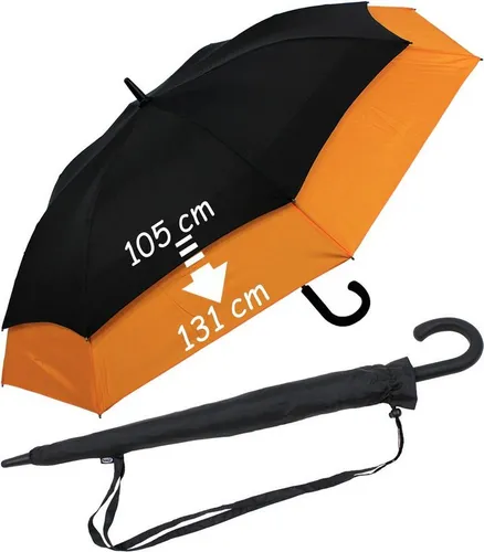 iX-brella Stockregenschirm Move to XXL in orange von iX-brella