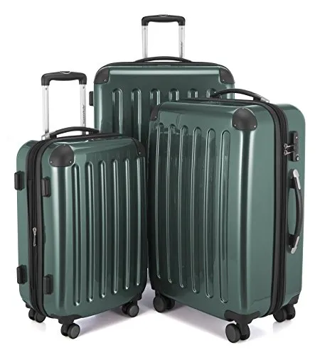 Hauptstadtkoffer Unisex Alex Luggage- Luggage Set, Waldgrün, Koffer-Set