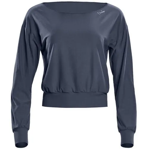 WINSHAPE Damen Functional Light and Soft Cropped Long Sleeve Top LS003LS - Lässiges Longsleeve LS003LS für sportliche Freizeit, aus weichem Funktionsstoff, der Feuchtigkeit ableitet. Ideal für kühle Tage und perfekten Tragekomfort beim Training.